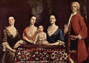 Robert Feke Familienportrat des Isaac Royall oil painting on canvas
